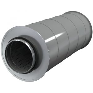 Шумоглушители для круглых воздуховодов AKS 100/9